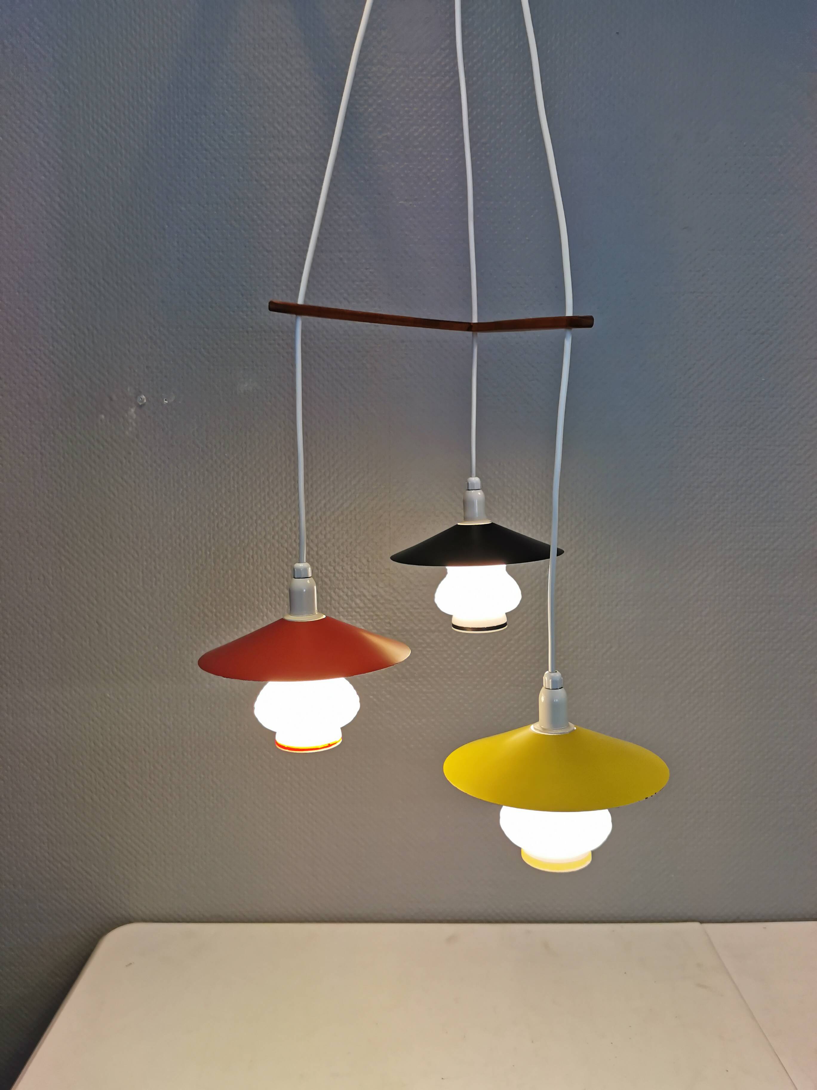 Hanging lamp from the 1950s, several places attributed to Bent Karlby.