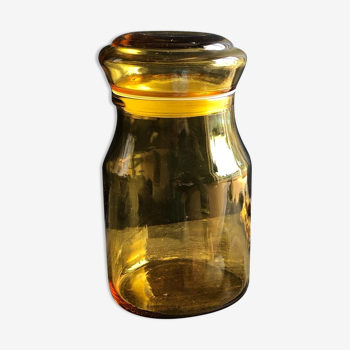 Maxwell yellow glass jar