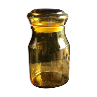 Maxwell yellow glass jar