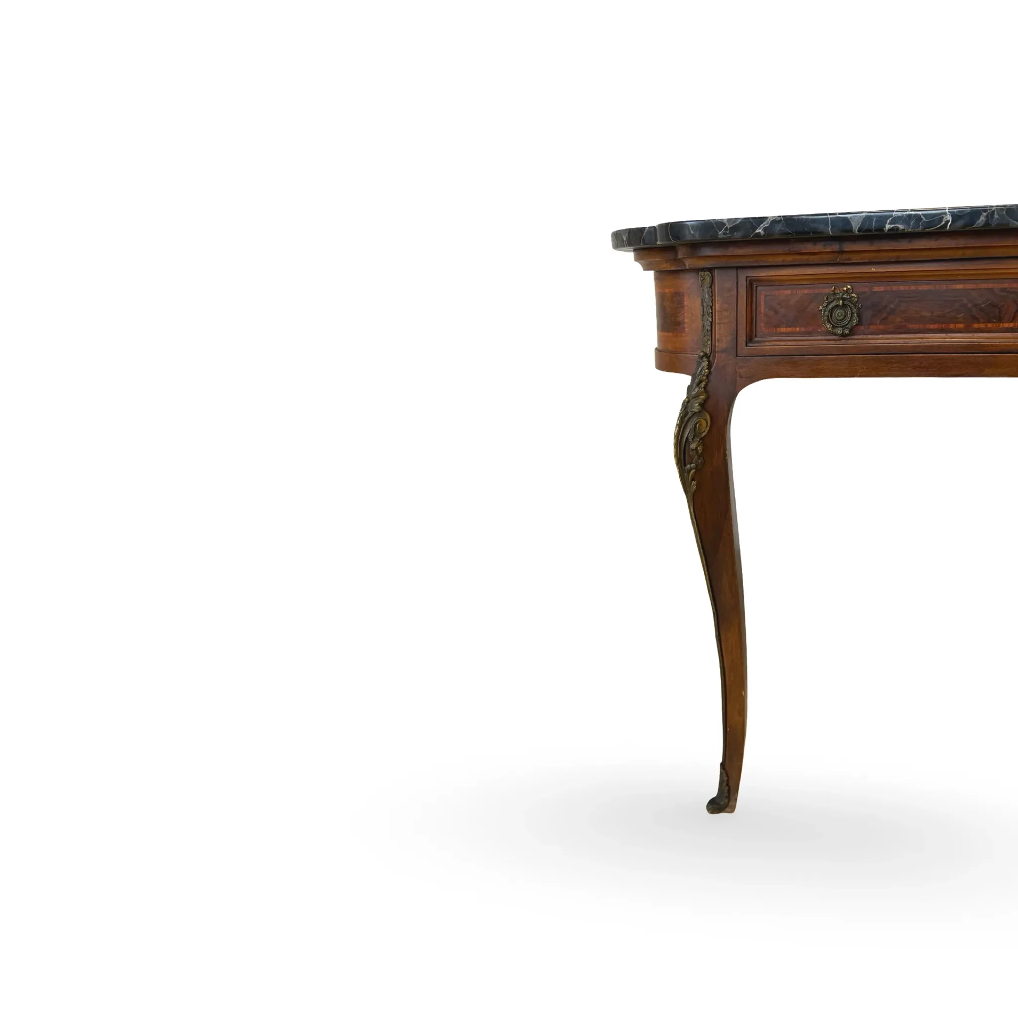 Table console avec plateau en marbre – 19e siècle