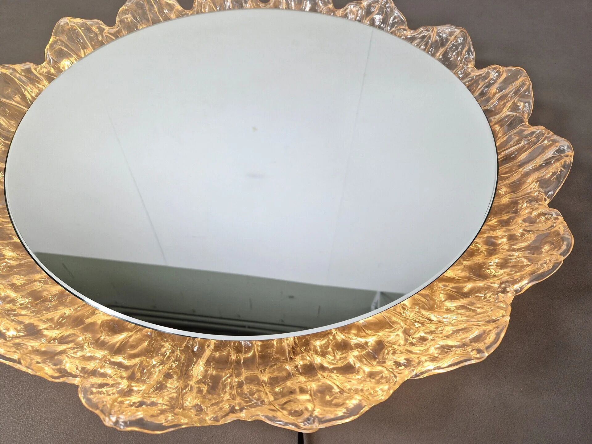 Vintage Schöninger wall mirror with lights | 1960s