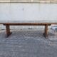 Brutalist farmhouse bench in solid oak 220 cm