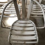 Lot of 5 vintage garden chairs