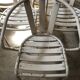 Lot of 5 vintage garden chairs