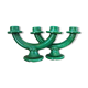 Pair of vintage green ceramic candlesticks