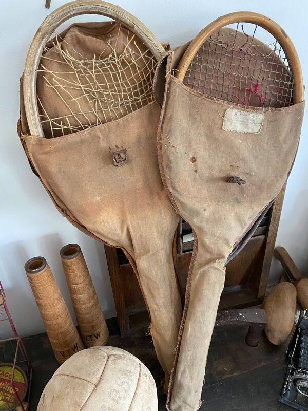 Paire de raquette de tennis vintage