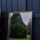 Set of 3 large mirrors rear-view mirrors from the 60s 31x127cm