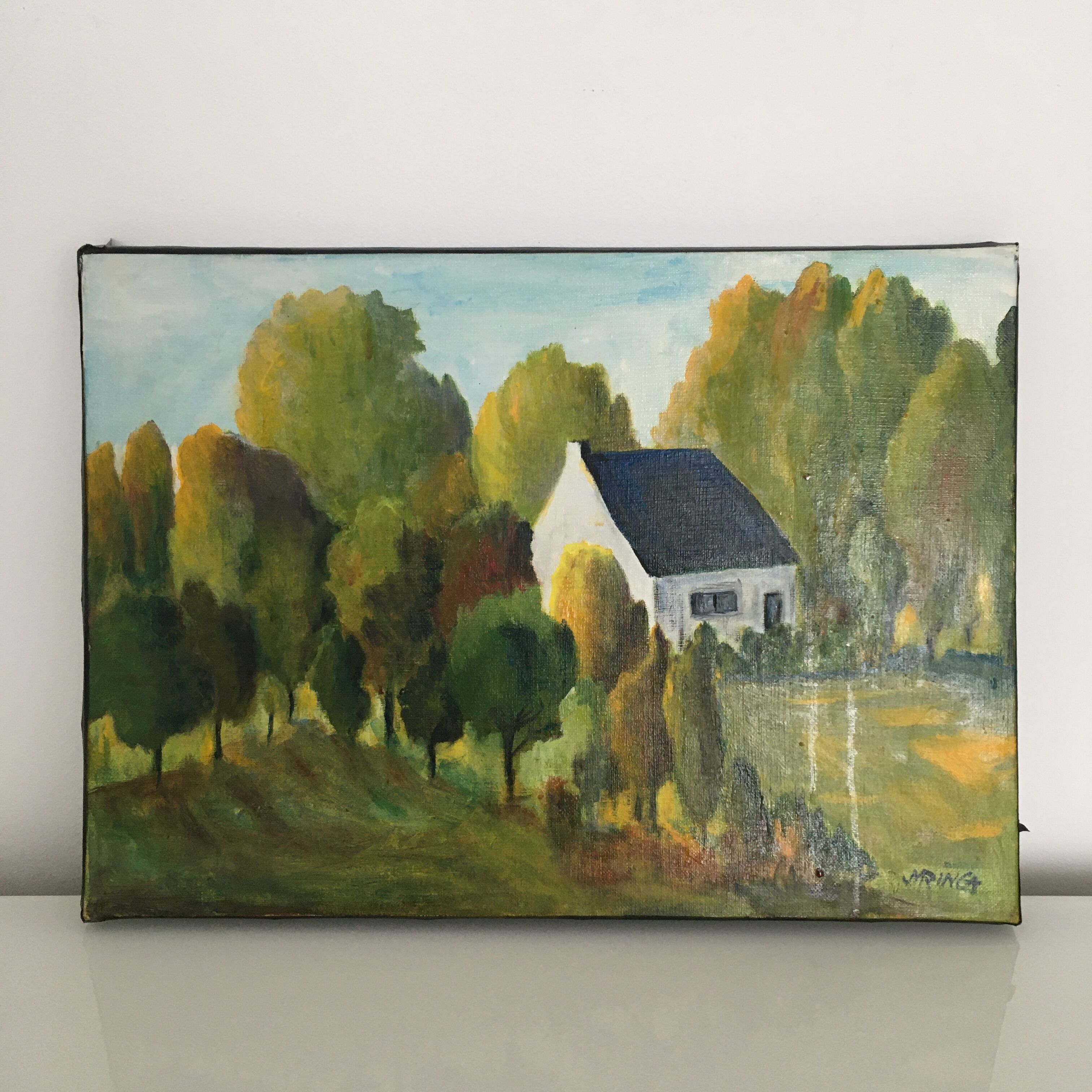 Table Trees and House