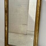 Louis Philippe mirror in wood and gilded stucco, 19th century