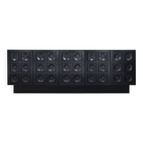 Brutalist sideboard in black ebonized wood