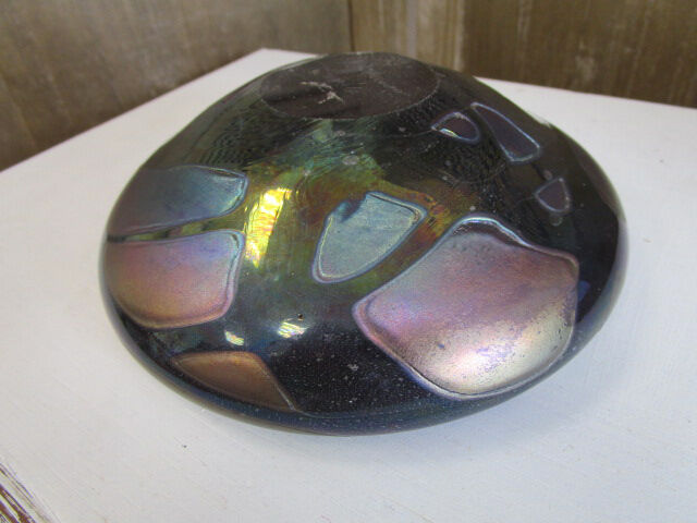 Malte blown glass ashtray, phoenician sign