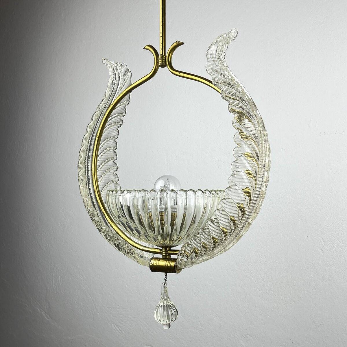 Murano chandelier by Ercole Barovier Barovier & Toso, Italy, 1930s