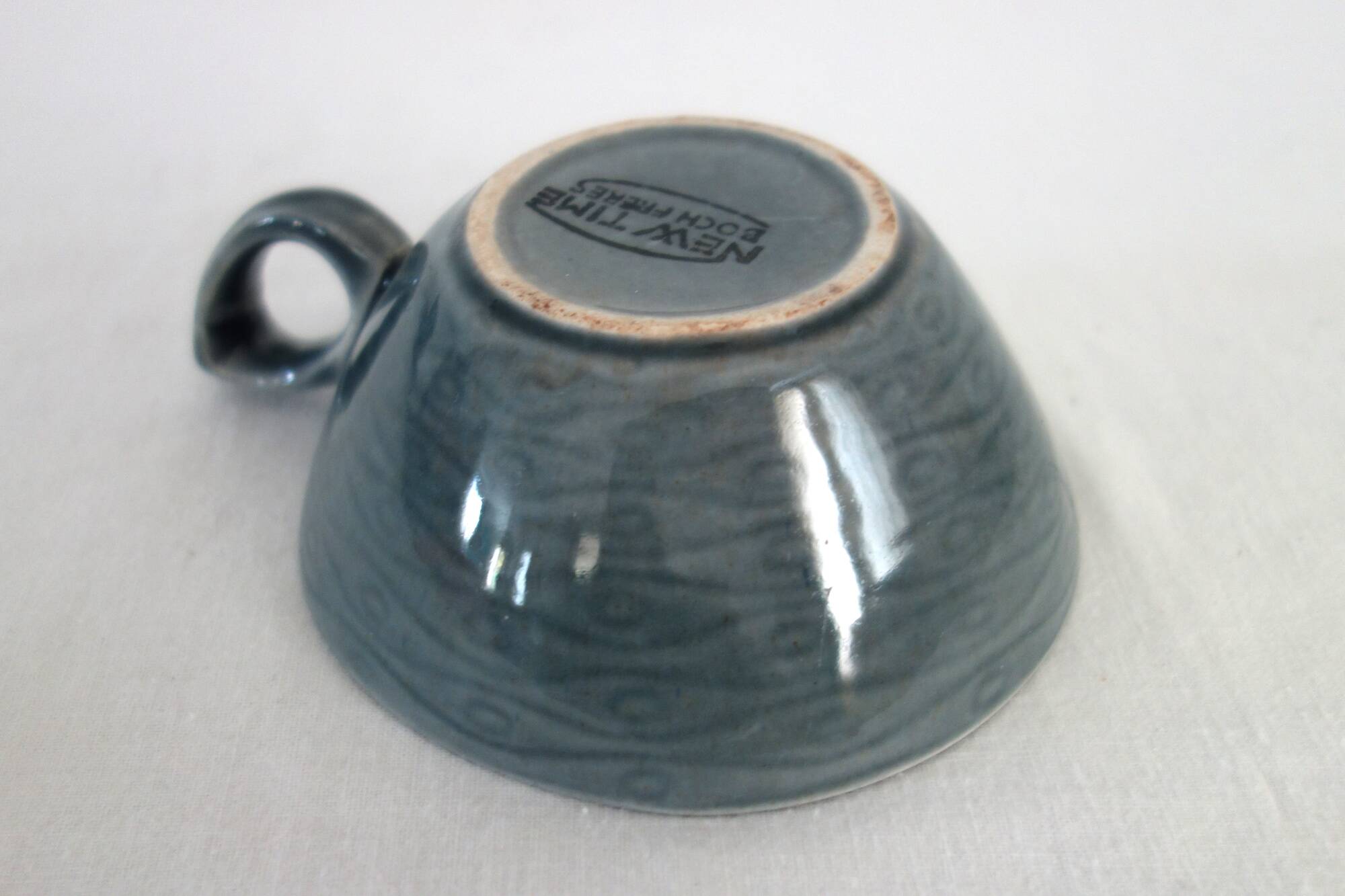 2 cups with saucers, New Time model, Boch Frères 1955
