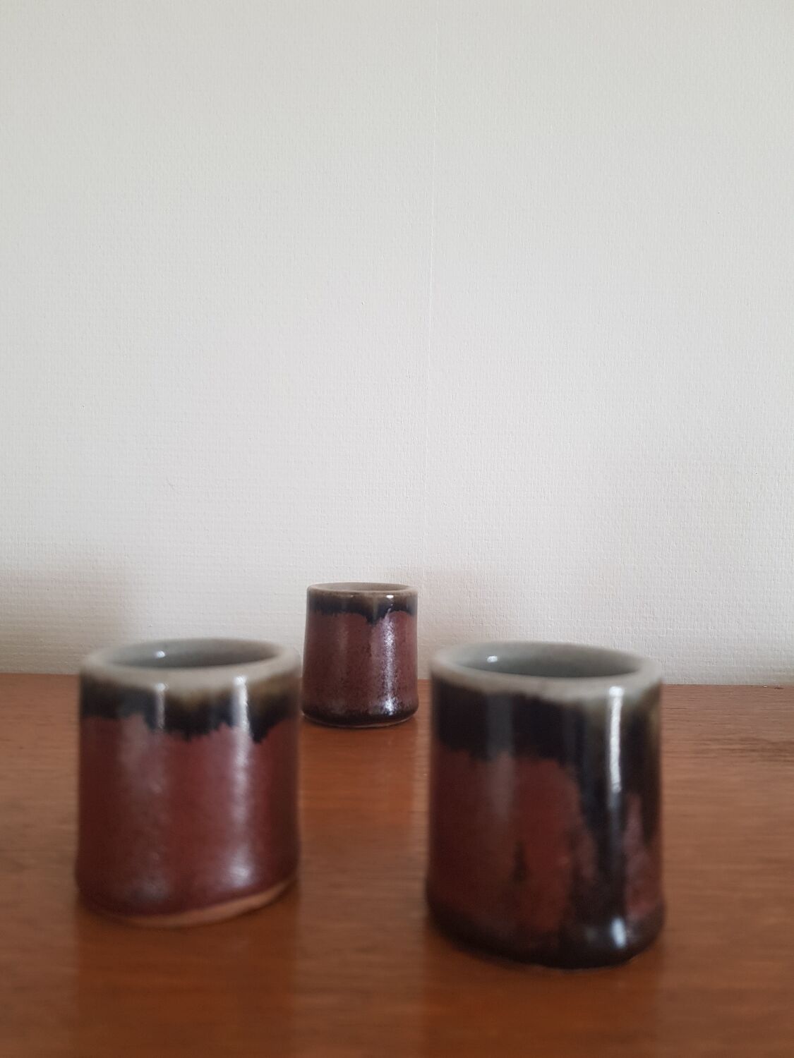 Set of 6 ceramic glasses