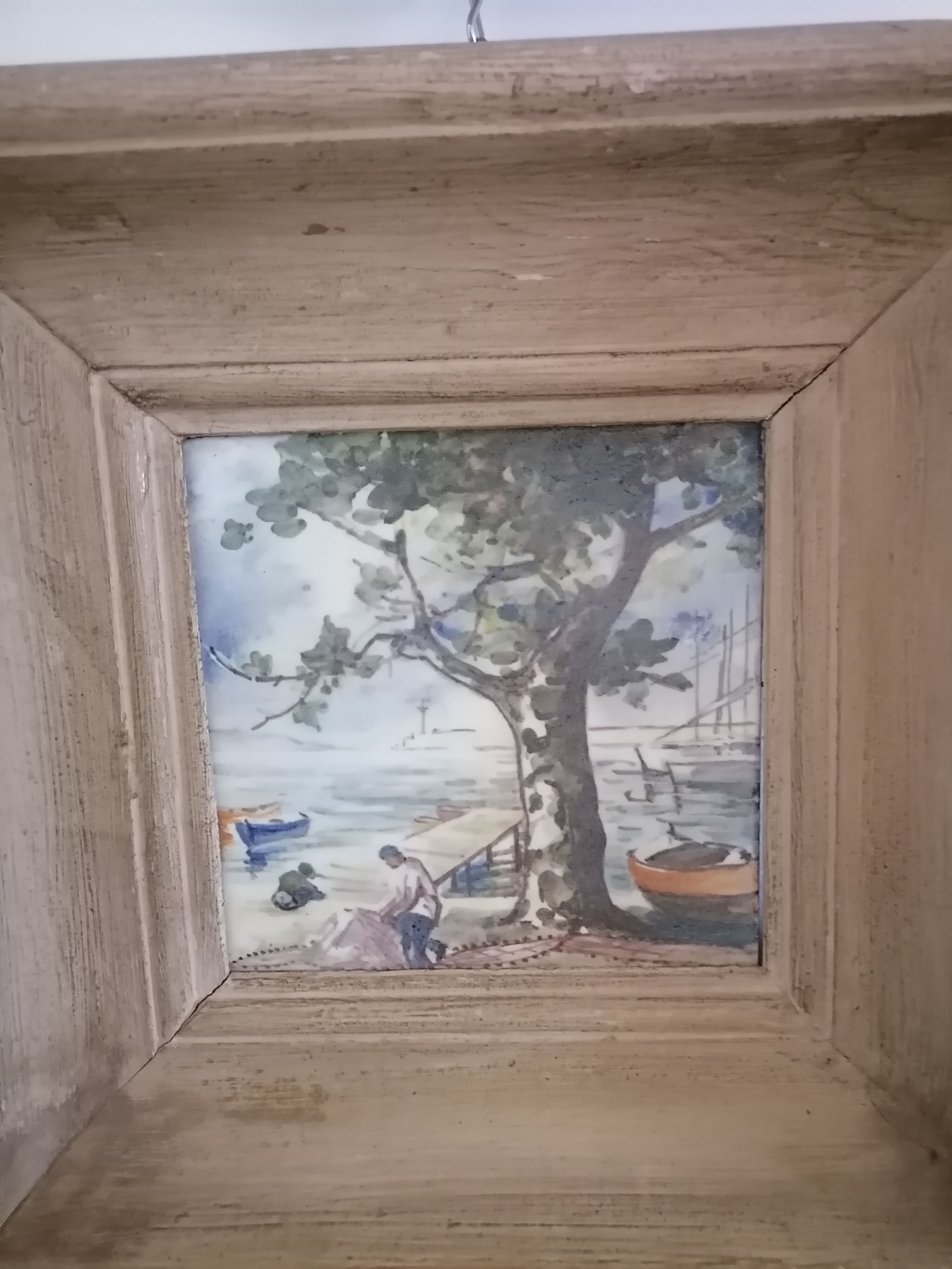 Juans ceramic golf painting