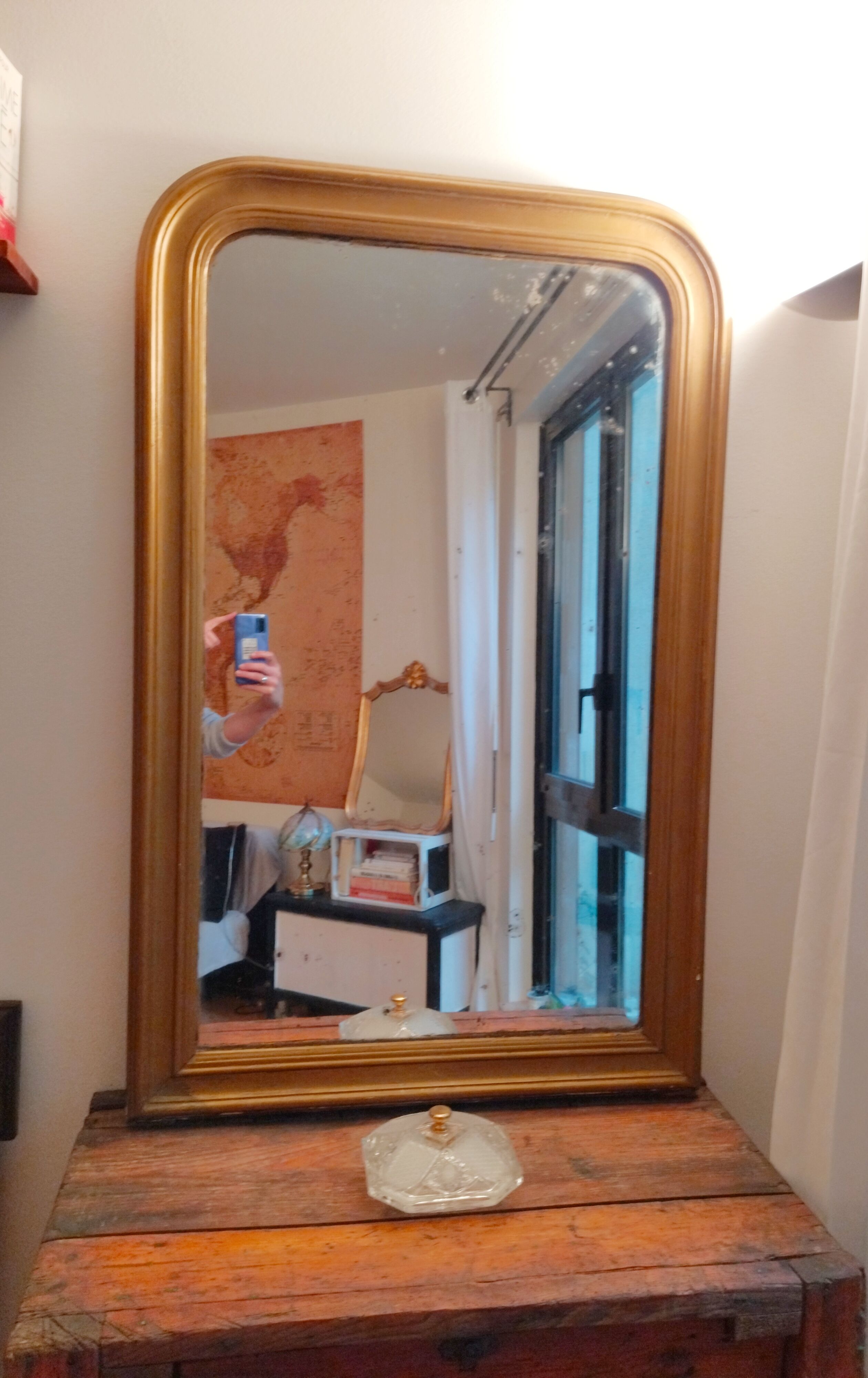 Old mirror Louis Philippe