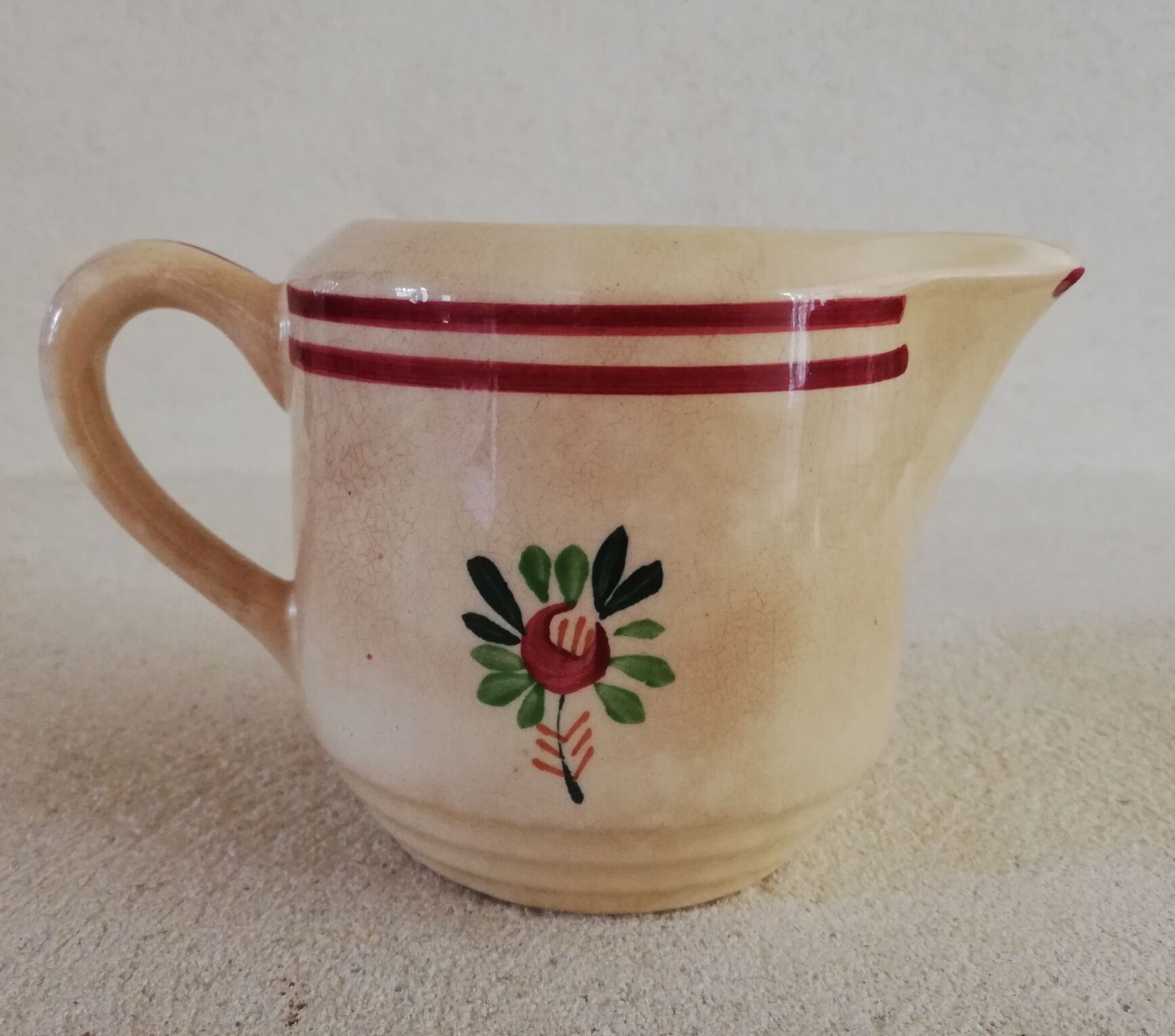 Milk pot iron earth Gien