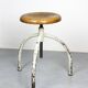 Vintage Industrial Adjustable Swivel Stools, Set of 3