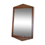 Art Deco gilded wood mirror - 60x35cm