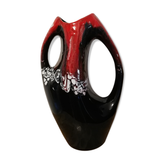 Vallauris ceramic cove vase