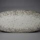Brass Mid century Oval Coffee Table with Grey Glass Mosaic and Gold Highlights