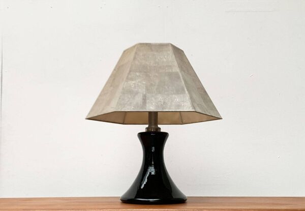 Lampe sur pied ou de table en verre allemand et liège synthétique de style M Design par Ingo Maurer, années 1960