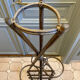 Vintage rattan plant holder