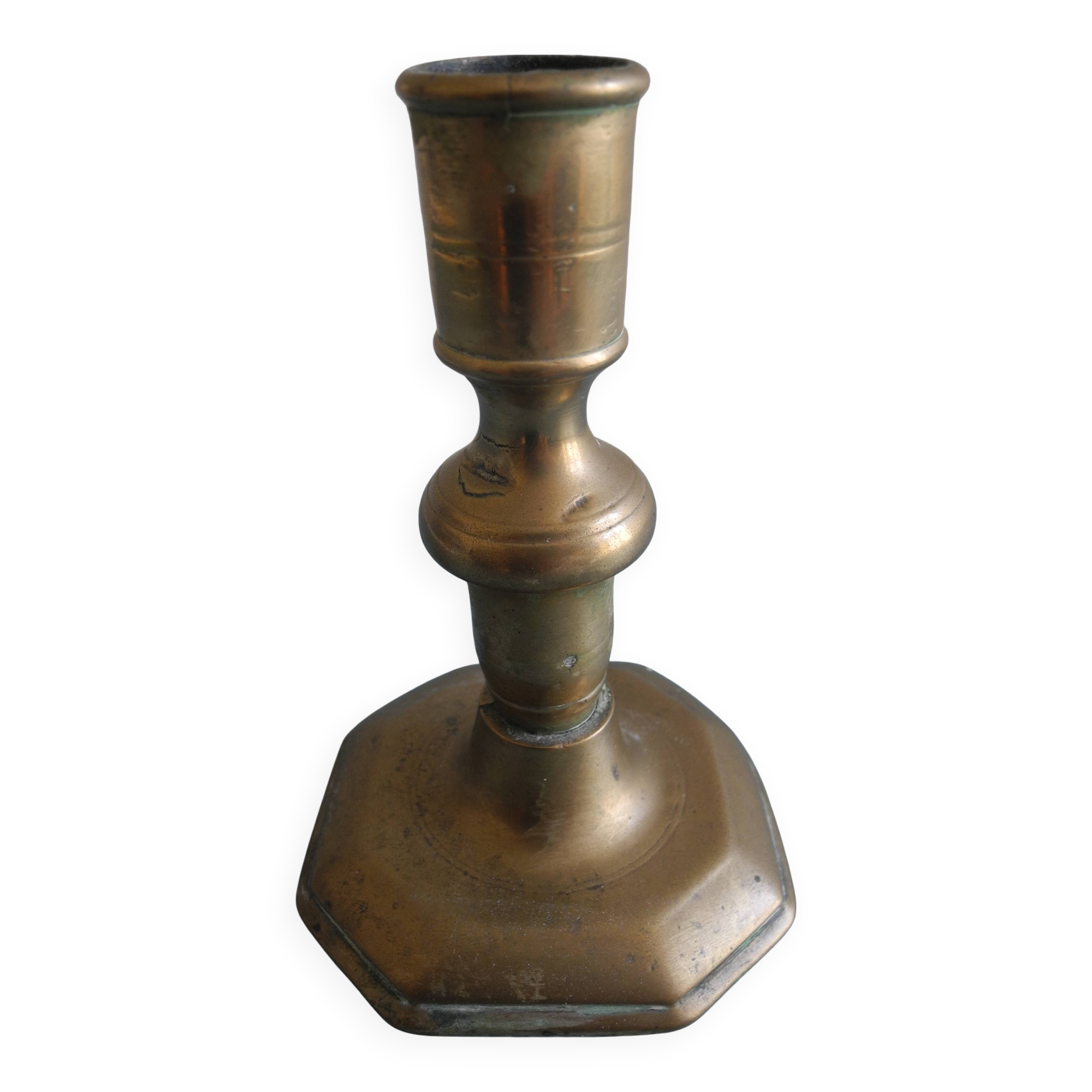 18th century bronze candlestick Haute Epoque antique French candlestick