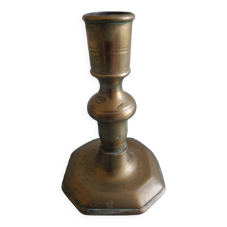 bougeoir bronze XVIIIe Haute Epoque chandelier antique french candlestick