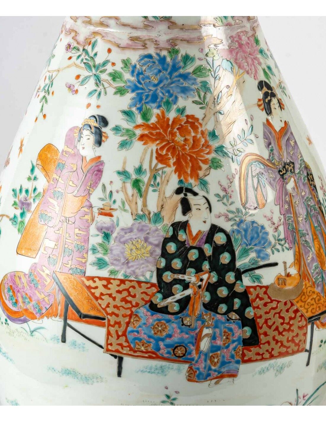 Pair of Great Japanese Vases, Meiji era