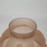 Art Deco ball vase, pink glass