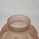 Art Deco ball vase, pink glass