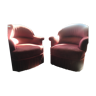 Velvet toad armchairs