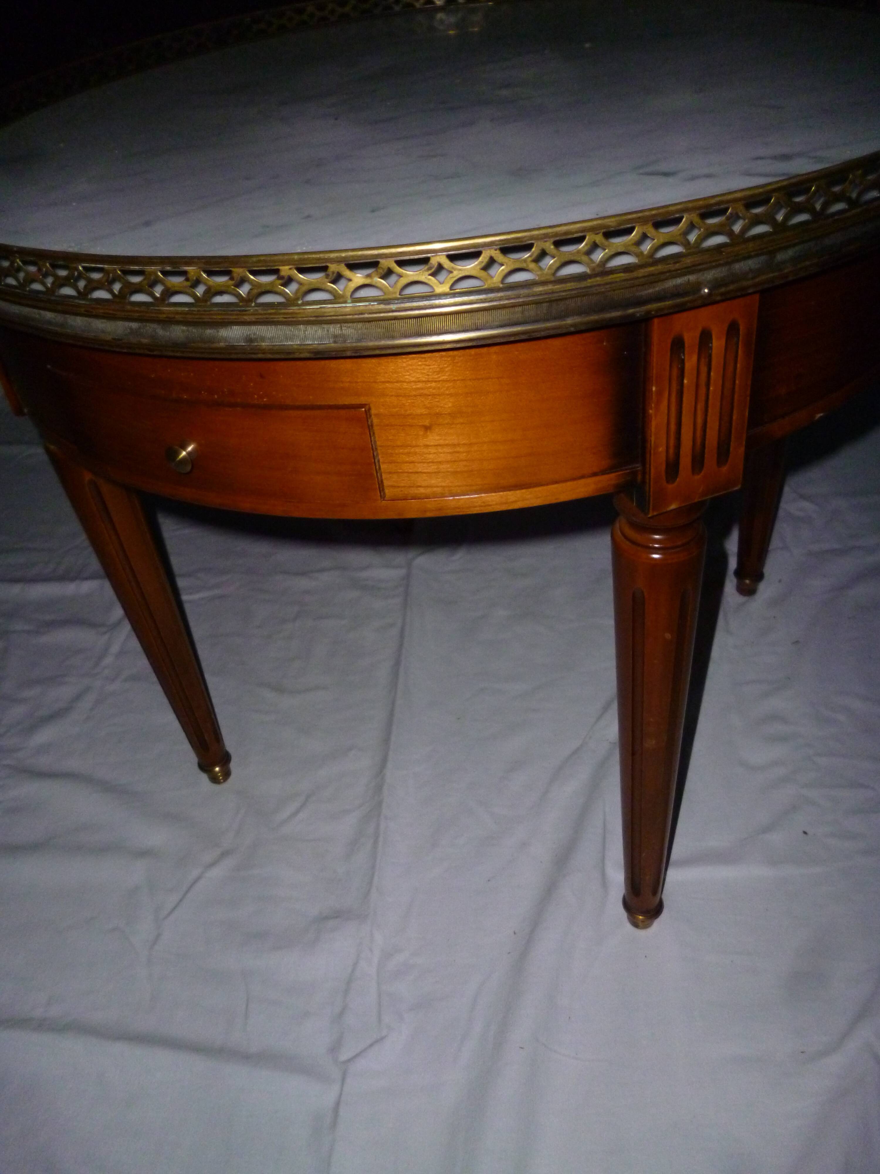 Louis XVI style bouillotte table
