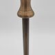 Contemporary wood and brass lamp base