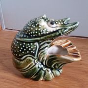Zoomorphic ceramic shrimp or crayfish ashtray