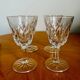 Set of 4 Harlequin glasses in crystal glass from Reims 1950