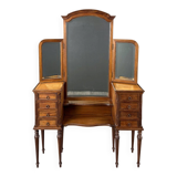 Coiffeuse avec miroir triptyque de style Louis XVI, XXe siècle