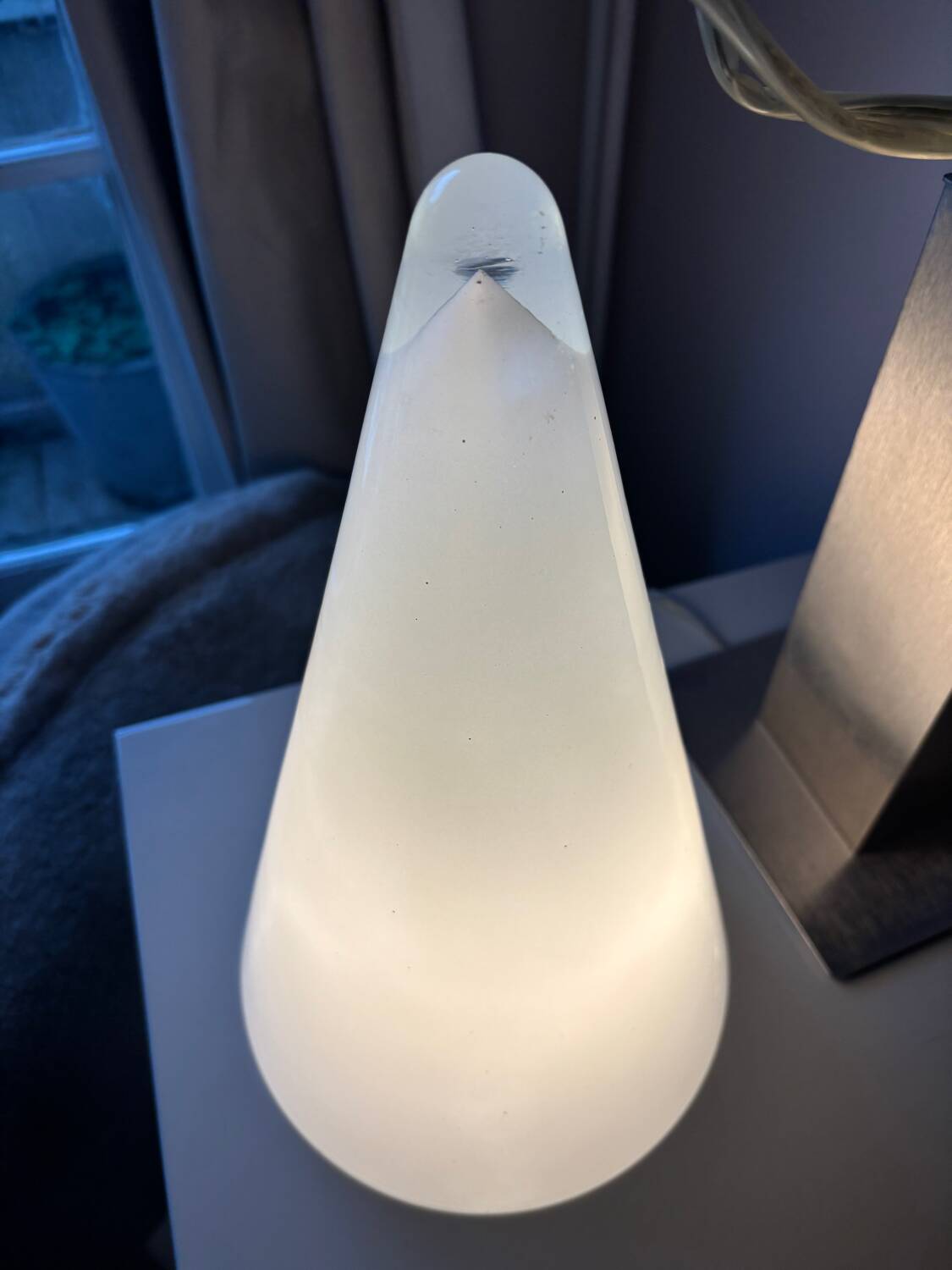 Vintage white opaline lamp teepee habitat