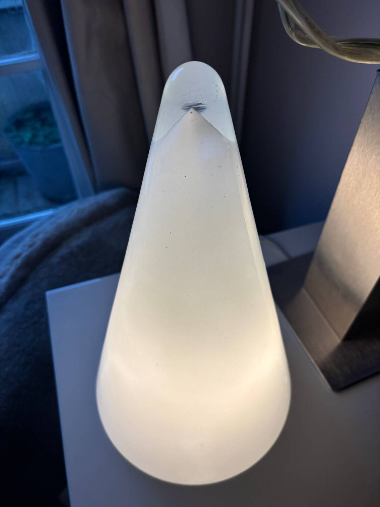 Vintage white opaline lamp teepee habitat