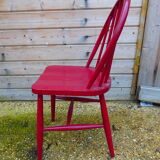 Scandinavian red chair