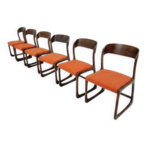 6 chaises traîneaux - baumann