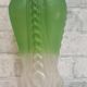 Art Nouveau lantern pendant light cast glass brass electric fixing ok h 60x