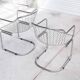 Pair of vintage Rinaldi style chrome chairs