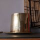 Champagne bucket hat in gilded brass