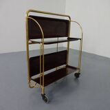 Vintage rosewood tea cart from Gerlinol, 1970s.