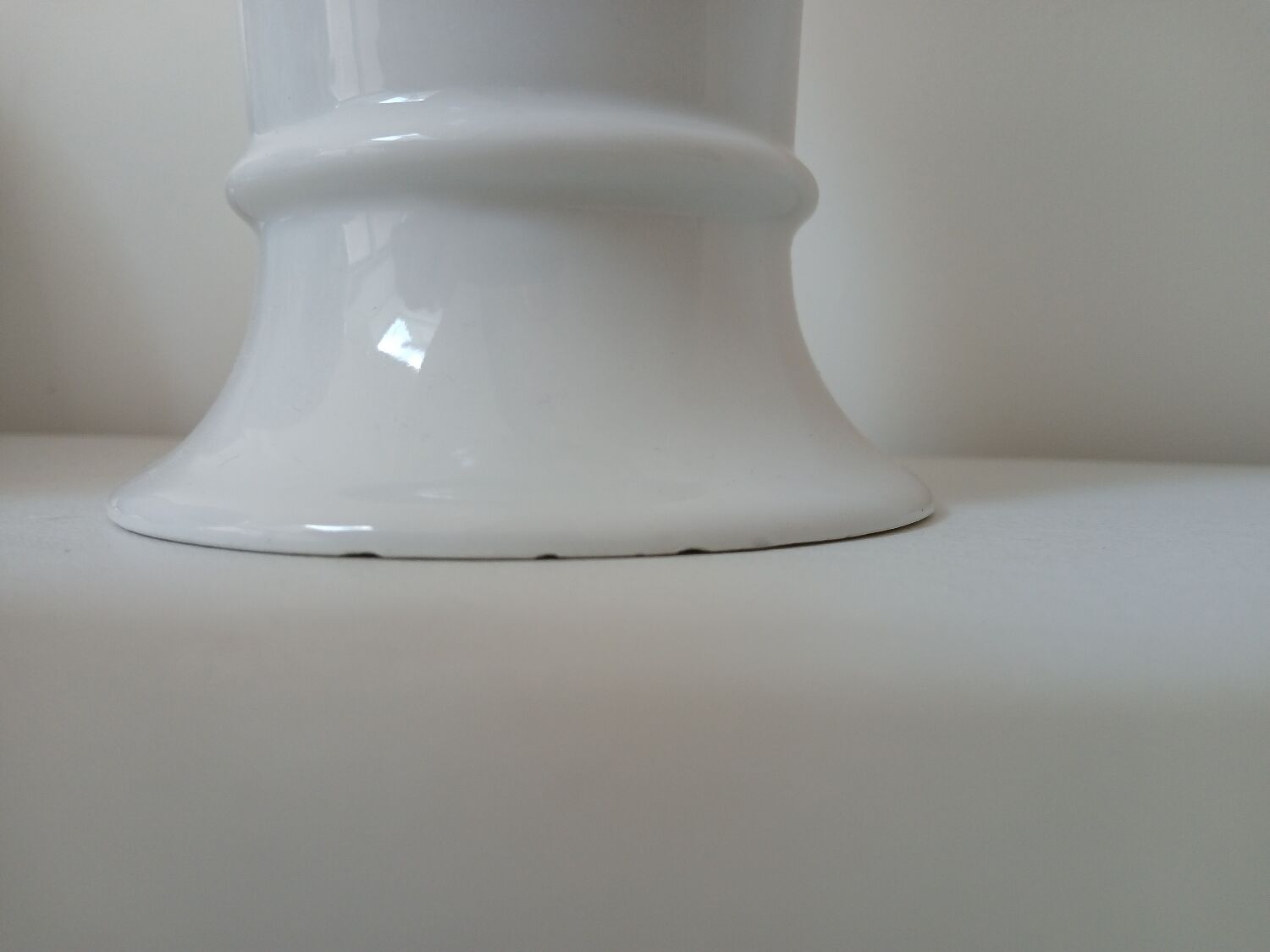 White porcelain vase
