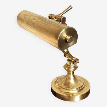 Brass notary or banker lamp