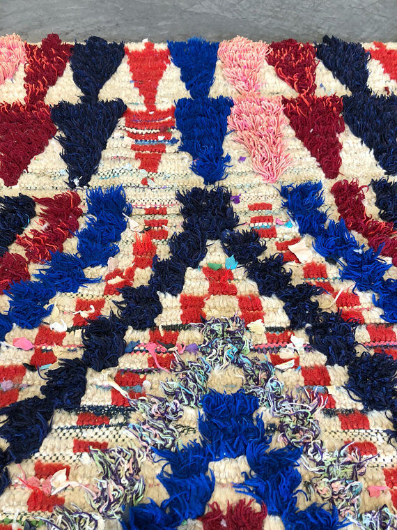 Carpet Berber Azilal vintage 210 x 110 cm