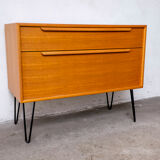 Vintage teak chest of drawers by Wk Möbel, 1970s